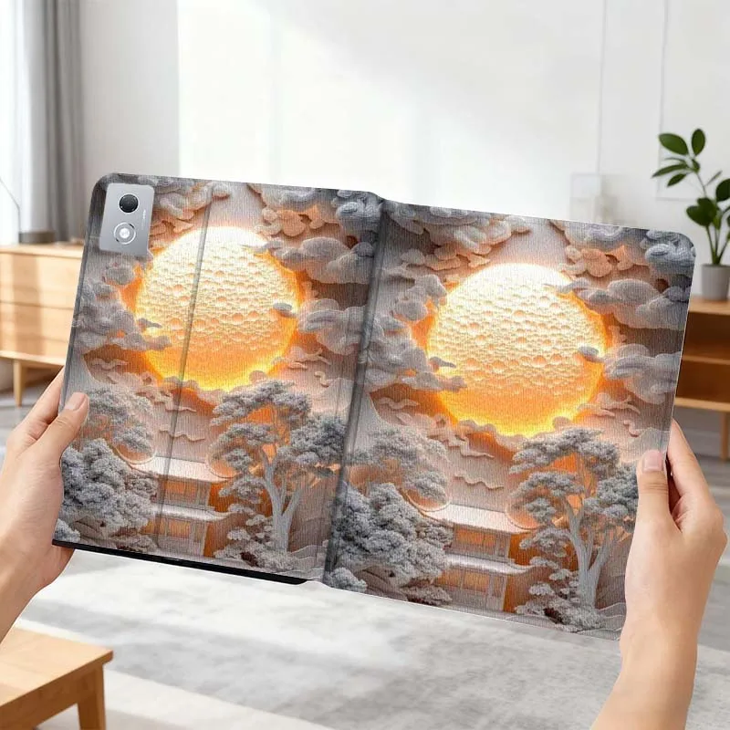 

Vintage Clock Forest Design For Lenovo Xiaoxin Pad Pro GT plus 8.8 11 10.6 Y700 Y900 Go 8.8 Tab K11 10 P11 Tablet Case