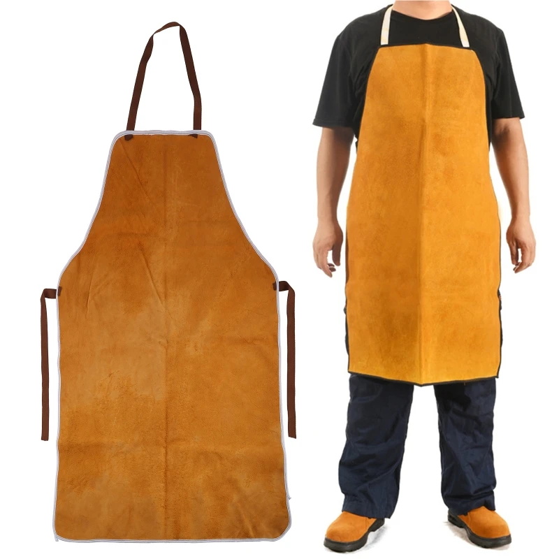 ipiip Leather Welding Protect Cloths Idea for Tools Apron Vest Shop Apron Utility Work for Protection from Flame and Spatter