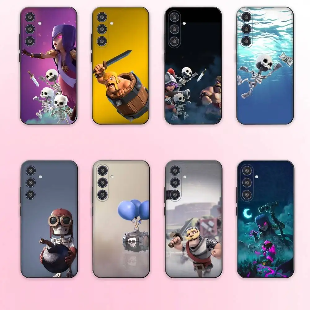 

C-Clash R-Royale phone Case For Samsung Galaxy A73,A72,A71,A70,A53,A52,A51,Others Soft Black Shell