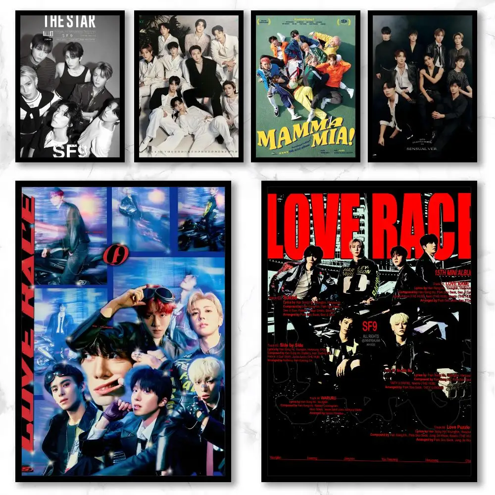 Music S-SF9 Poster Premium Art Wall Decor, Simple Ornament for Living and Leisure Areas