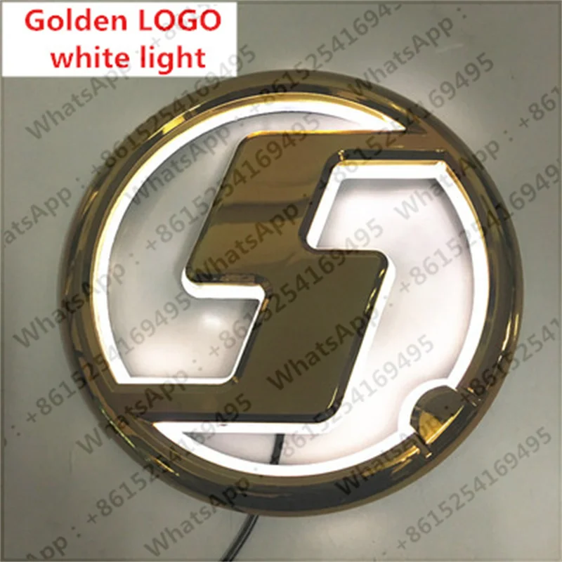 For SHACMAN Signboard X3000 X5000 New M3000 Front Panel S Mark LED LOGO Mark Luminous Mark S Round Mark Truck Parts