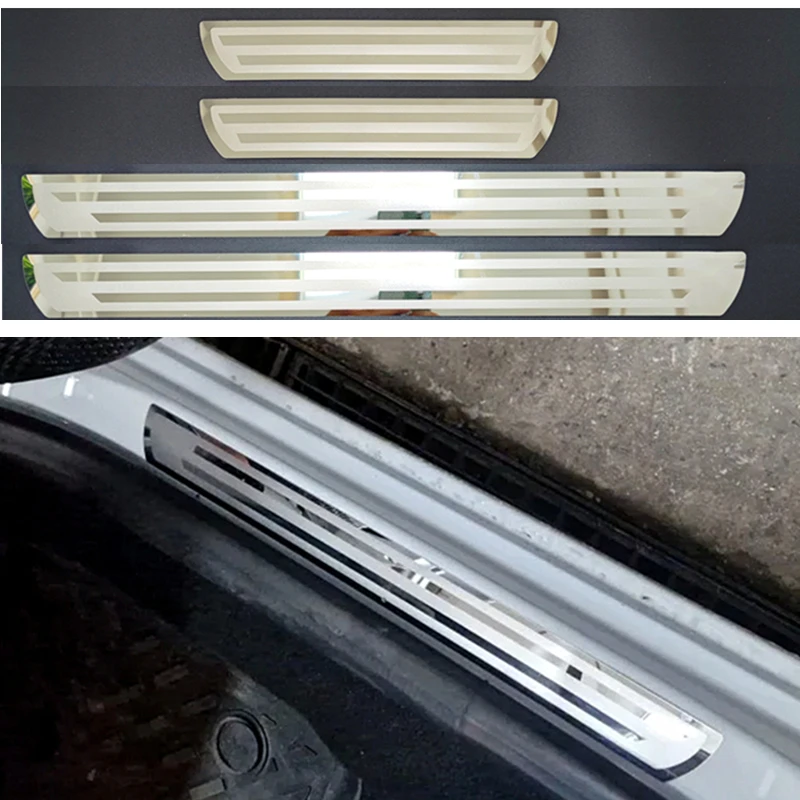 For Hyundai i20 Elite 2015-2023 2024 2025 Door Sill Scuff Plate Guards Trim Stainless Welcome Kick Pedal Styling Car Accessories