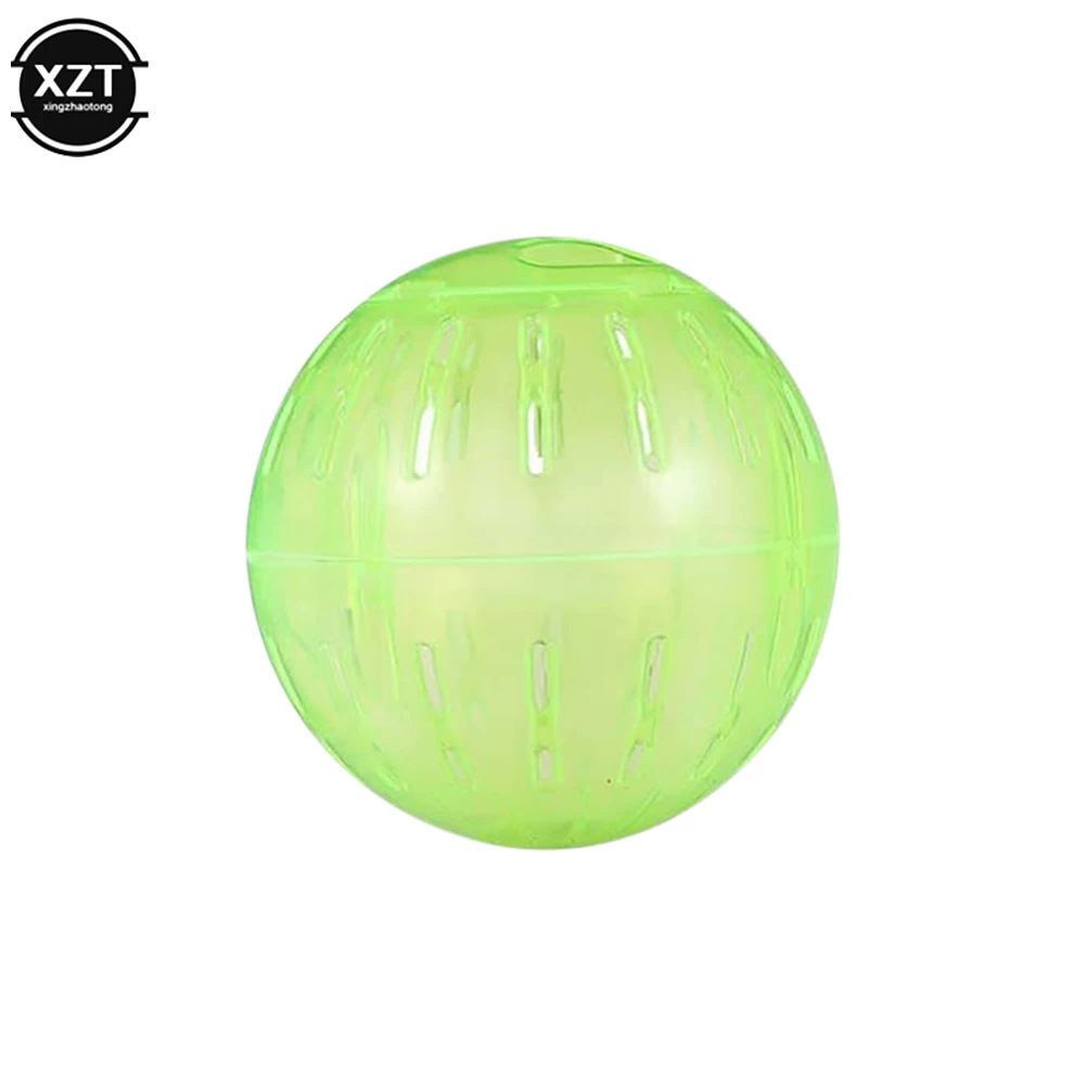 Mini Bola de hámster silenciosa, juguete de plástico divertido para correr, rueda giratoria lenta, bola deportiva de animales pequeños, nuevo juguete de Fitness