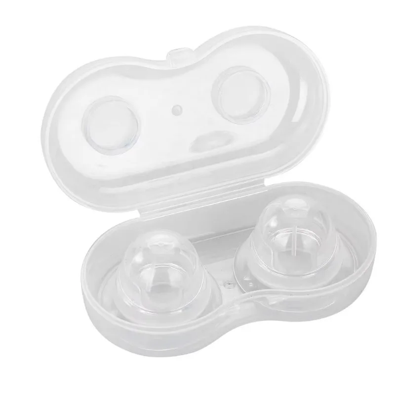 1 Pair Nipple Sucker Puller Aspirator for Correction Flat Inverted Nipples Breast Women Silicone Nipple Corrector