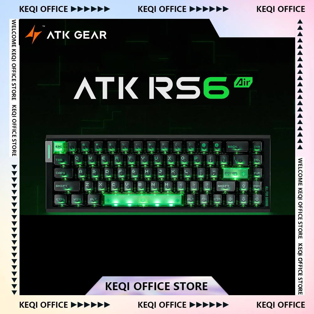 

ATK RS6 Air Magnetic Switch Mechanical Keyboard Wired Gasket Structure 8KHz RGB Gaming Keyboard Customized Pc Laptop Accessories