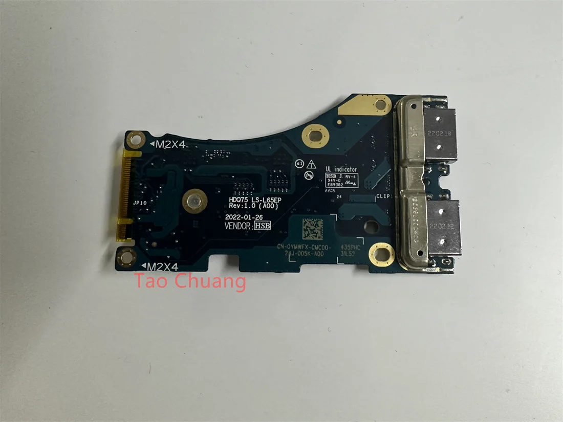 FOR Dell Alienware M17 R5 USB board without IR interface HDQ75 LS-L65EP