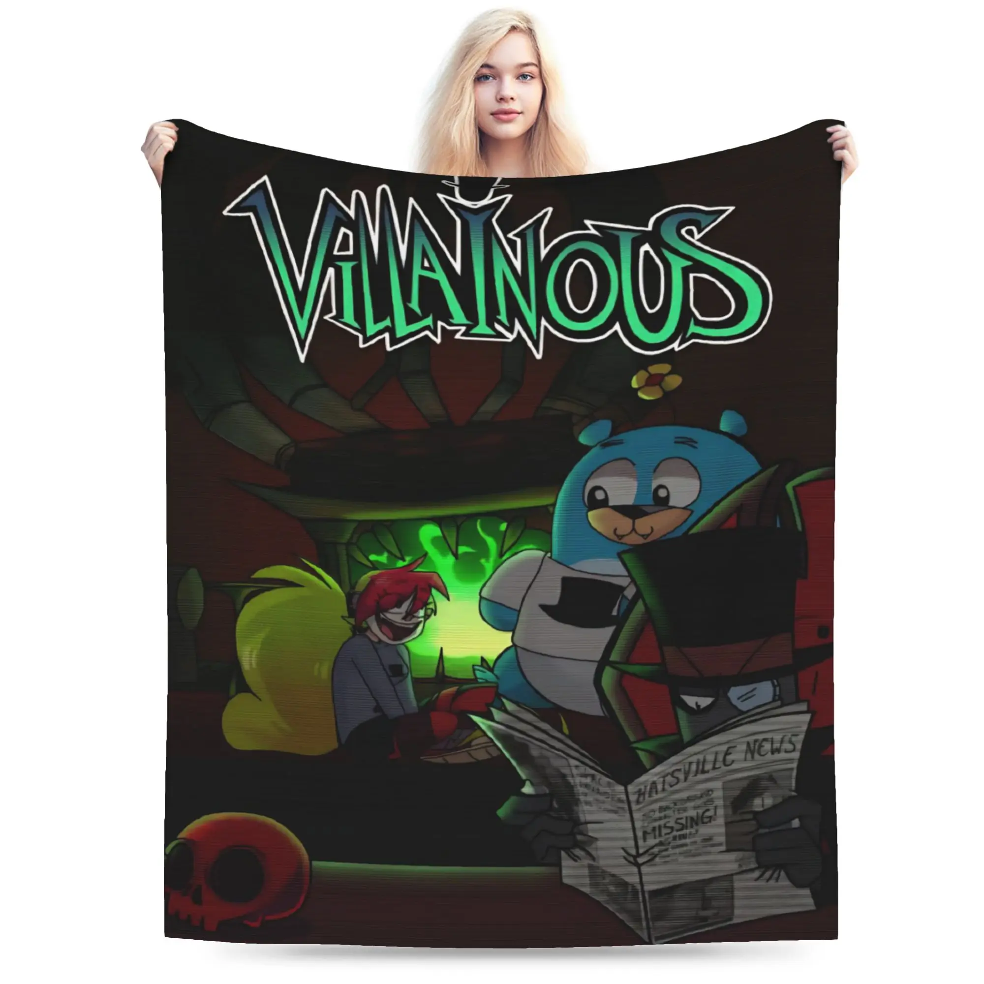 Villainous Comdy Blanket Ultra-Soft Flannel Cozy Gift  Throw Blanket Plush Thin Quilt
