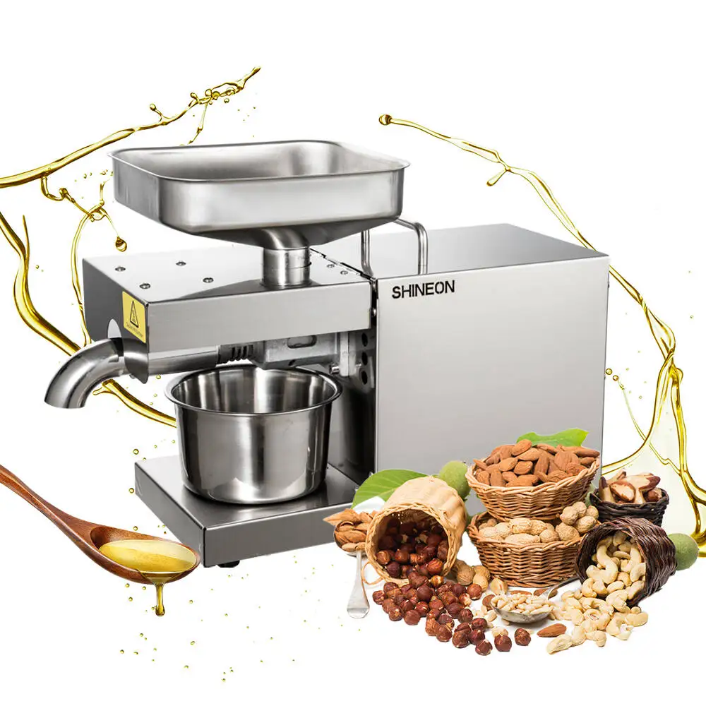 

Oil press commercial small fully automatic household new home hot and cold oil press stainless steel