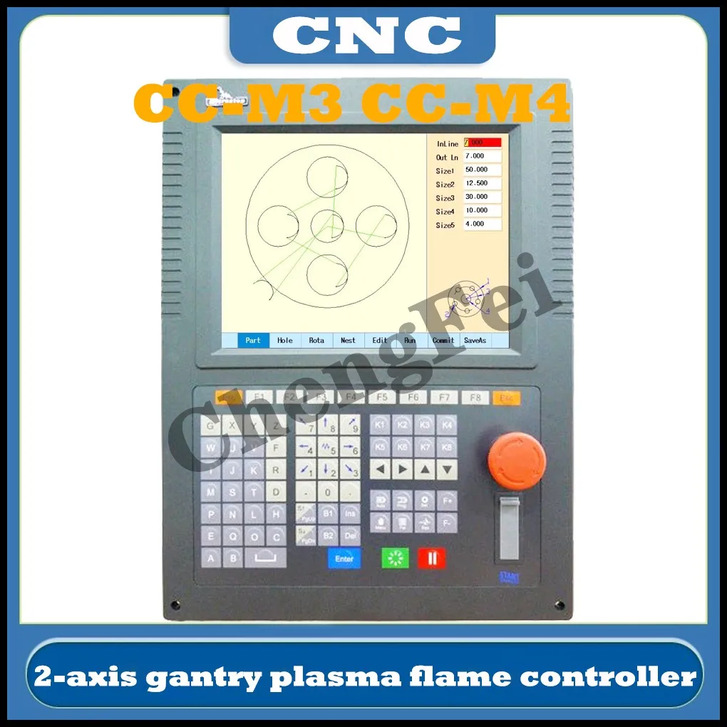 HOT CNC 2-axis gantry plasma flame controller CC-M3 CC-M4 CC-M3C CC-M4C cutting machine system compatible with SH-2200H,SH-2000H