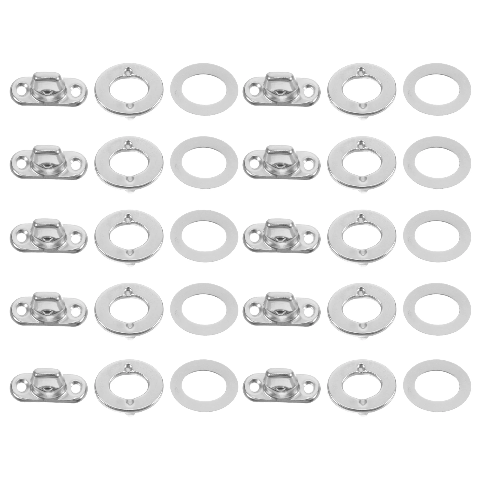 

10 set 10 Sets Turn Button Fasteners Stainless Steel Marine Connector Eyelet Screws Hardware Supplies Durable Versatile Assembly