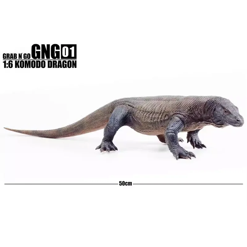 Dinosaur Animal Simulation Figure Model Toys 1/6 KOMODO DRAGON Varanus komodoensis Ouwens Scene Decoration Children's Gift