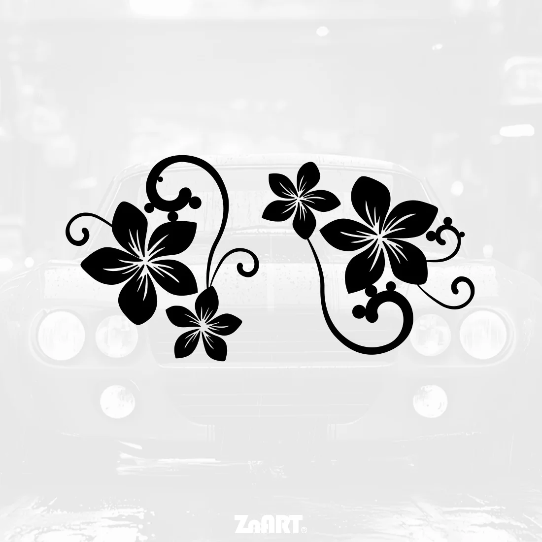 `Luminous Vinyl Decal Floral Scroll Self Adhesive Sticker For Car Truck Motorcycle Laptop Easy Peel No Residue`