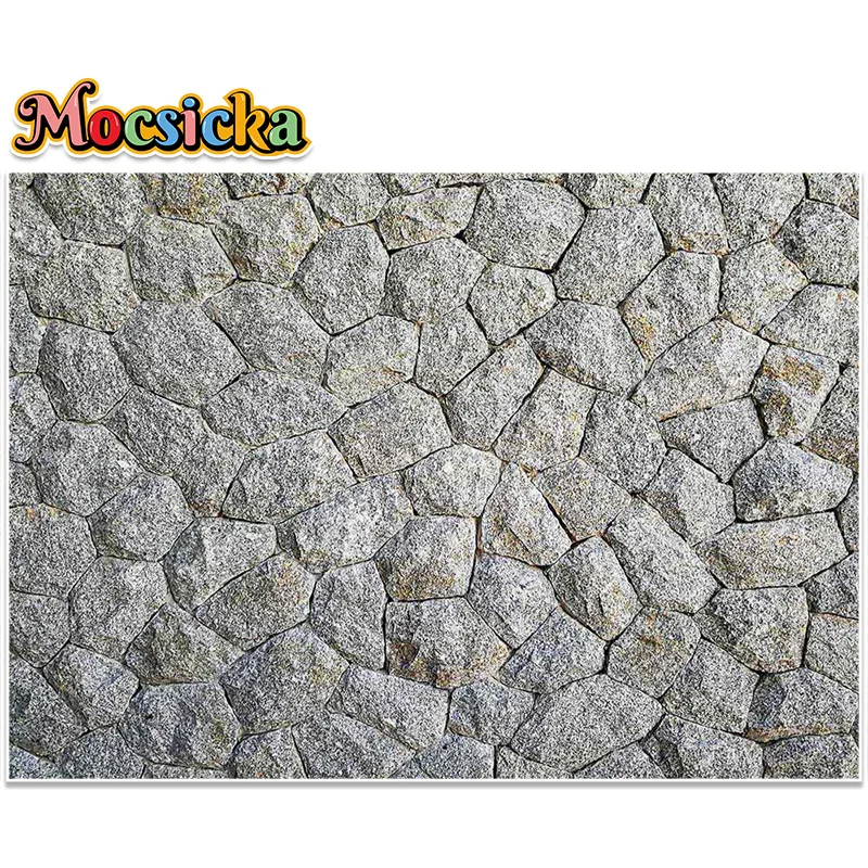 MOCSICKA Stone Floor Gray Rock Photography Background Texture Spring Children Portrait Decor Backdrop  Photocall Photo Studio