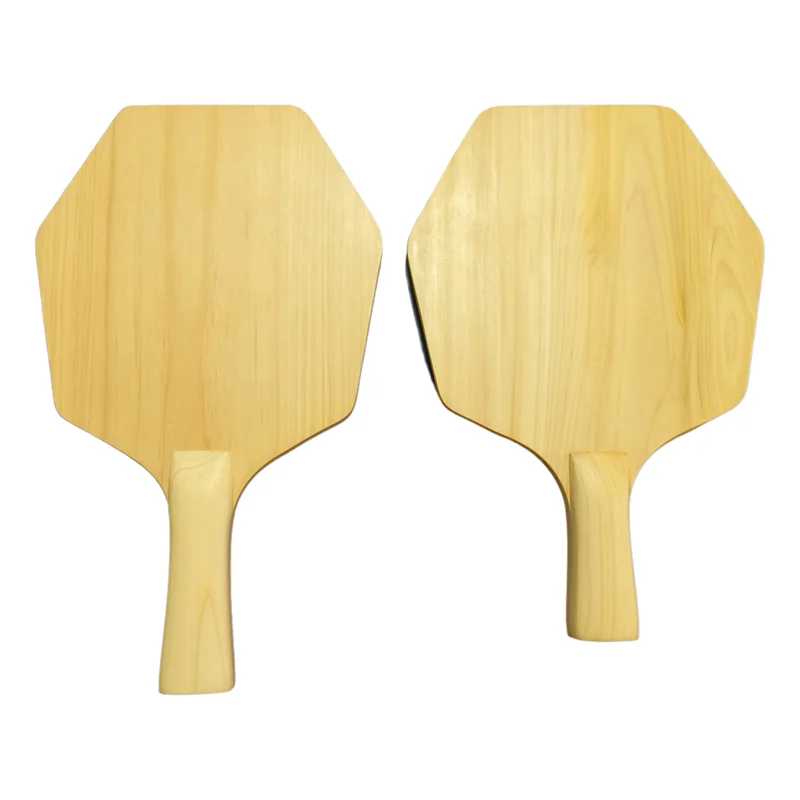Malathorne Handmade Single Ply Hinoki Table Tennis Blade Hexagonal 8mm Solid Wood Cybershape Ping Pong Paddle DIY Accessories