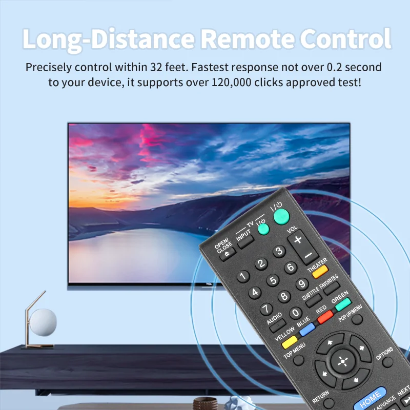 RMT-B107A RMTB107A Remote Control Compatible with Sony BLU RAY DVD Player BDP-S570 BDP-S370 BDP-BX37 BDPBX57 BDP-S270 BDP-S470