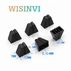 10PCS 12*7*10.5MM Straight Slide Potentiometer Mixer Push Rod Cap Plastic Console Volume Hat Inner Hole 4MM