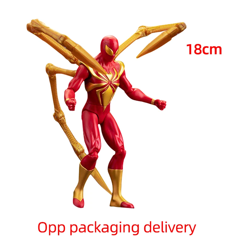 18CM Avengers Legends Figuur ZDTDS Originele Speelgoedset Spider Captain Miles Morales Thanos Ghost Iron Man Hulk MK Thor Falcon Pop