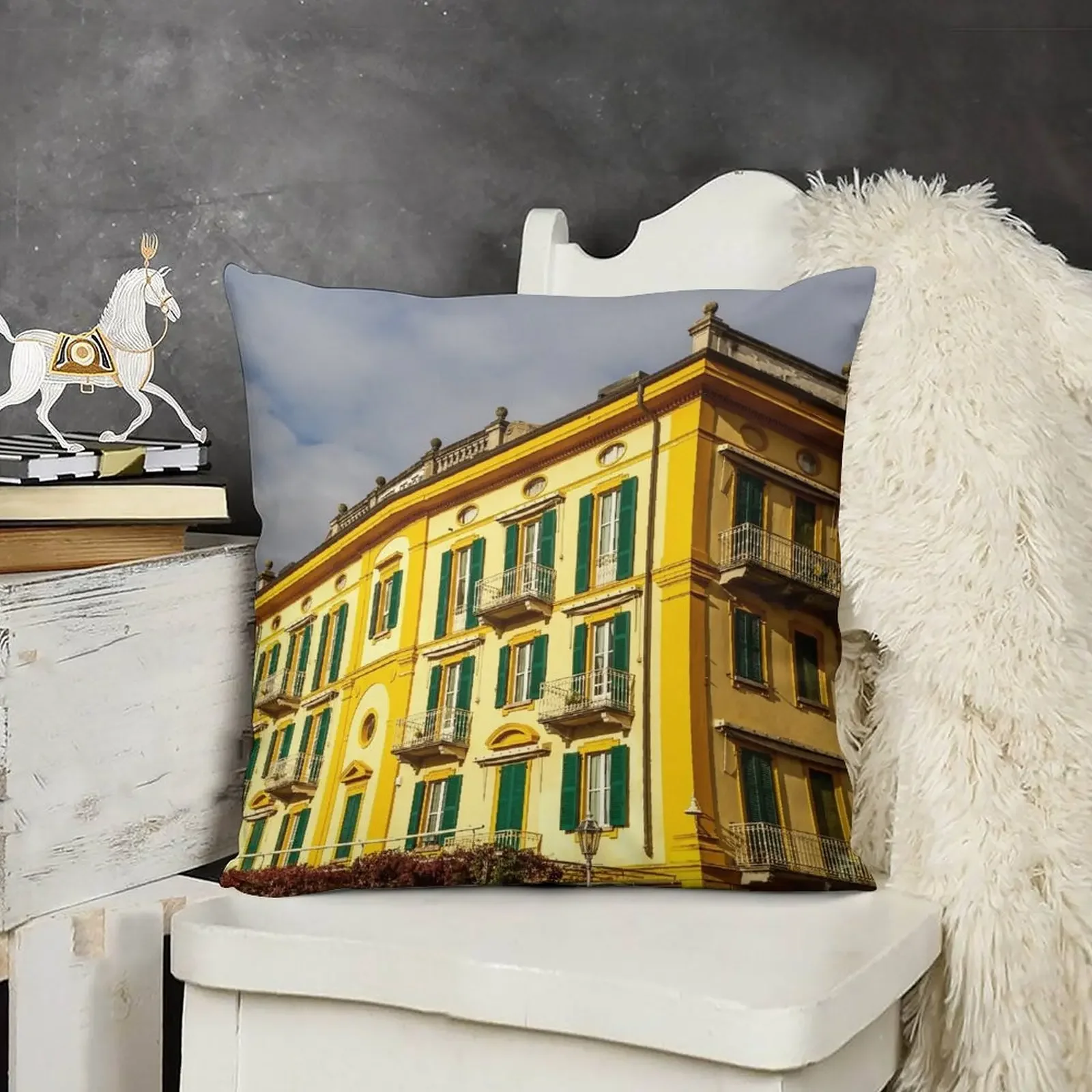 

Large Hotel Varenna Italy Throw Pillow sleeping pillows Room decorating items Sofa Cushion Cover Sofa Cushions pillow
