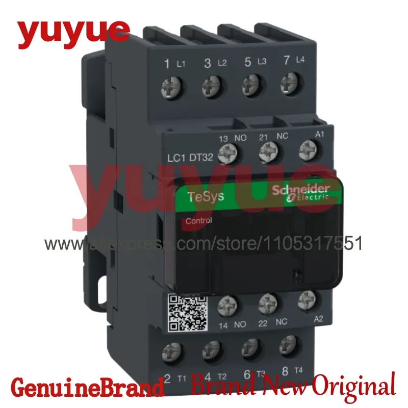 

Schneider New black version AC Four-pole contactor 4P LC1DT32M7C 220V Replace Indonesian imports LC1D32M7