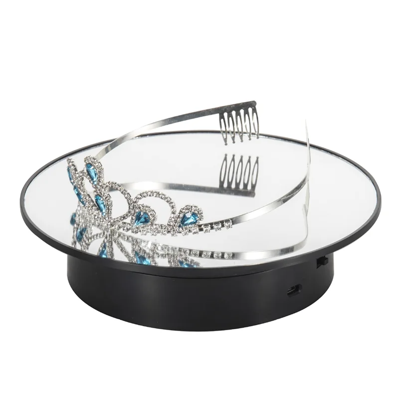 

Моторизованная вращающаяся подставка для дисплея, электрический поворотный стол, вращающаяся на 360 градусов основа для фотографий, ювелирных изделий, 3D-моделей-LICG