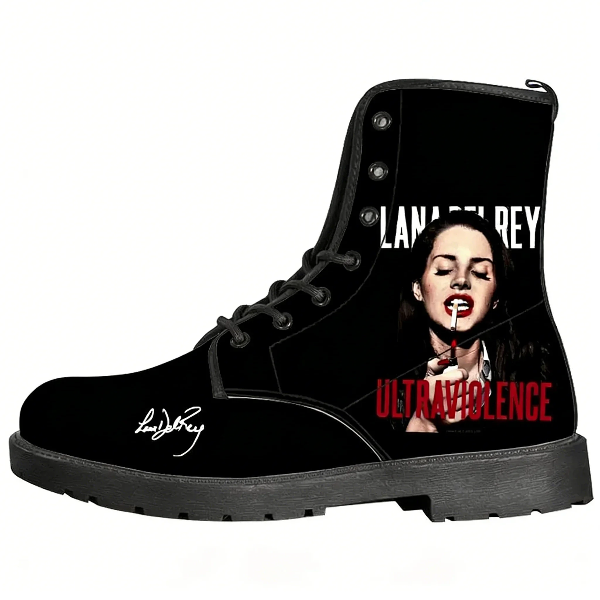 Lana Del Rey Singer Casual Boots Mens Womens Teenager Shoes Retro Street 3D water proof Boot Outdoor Customize Made Boots