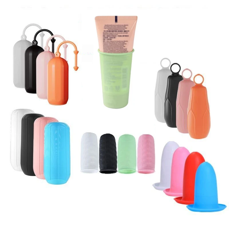 Travel Silicone Leak Proof Bottle Cap Strong Elastic Sealing Reusable Travel Leak-proof Elastic Cosmetic Bottle Covers