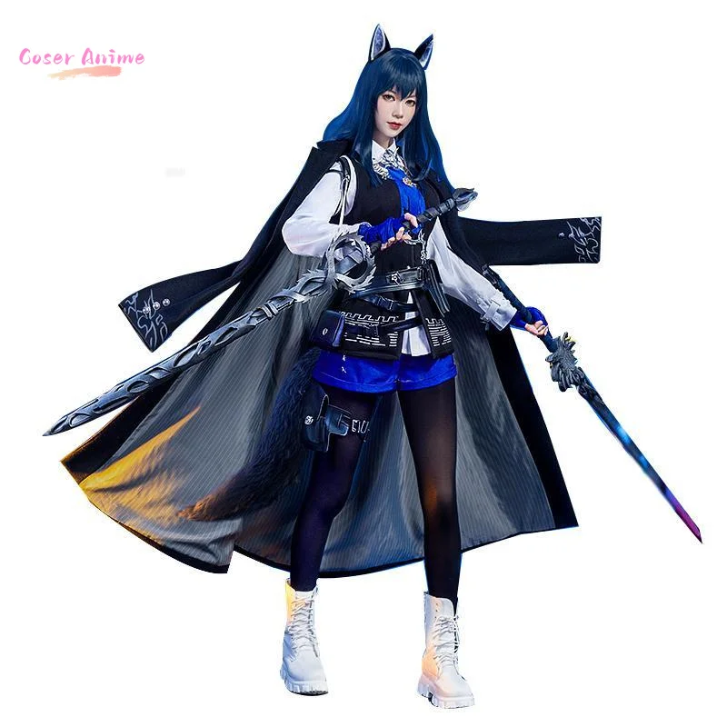【Coser】Texas the Omertosa Cosplay Costume Game Arknights Uniform Halloween Carnival Party Christmas Play Role Clothes Clothing