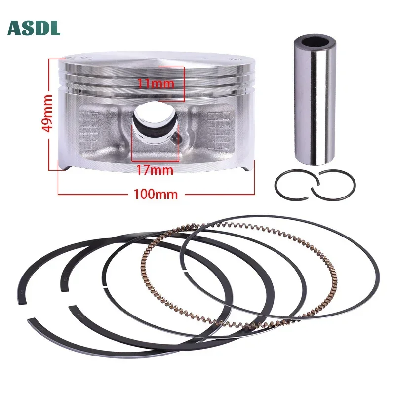 2C6-11603-00-00 Bore 100mm Motorcycle Piston and Piston Ring For Yamaha XTZ660 Tenere 1991-1996 SZR660 1995-1997 3YF-116310-0X0