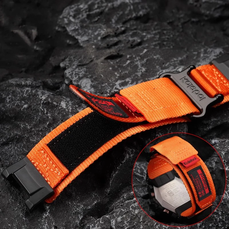 For CASIO G-SHOCK GWG-B1000 Modified Nylon Watch Strap gwg b1000 Adhesive WatchBand for Men Adjustable Watch Accessories