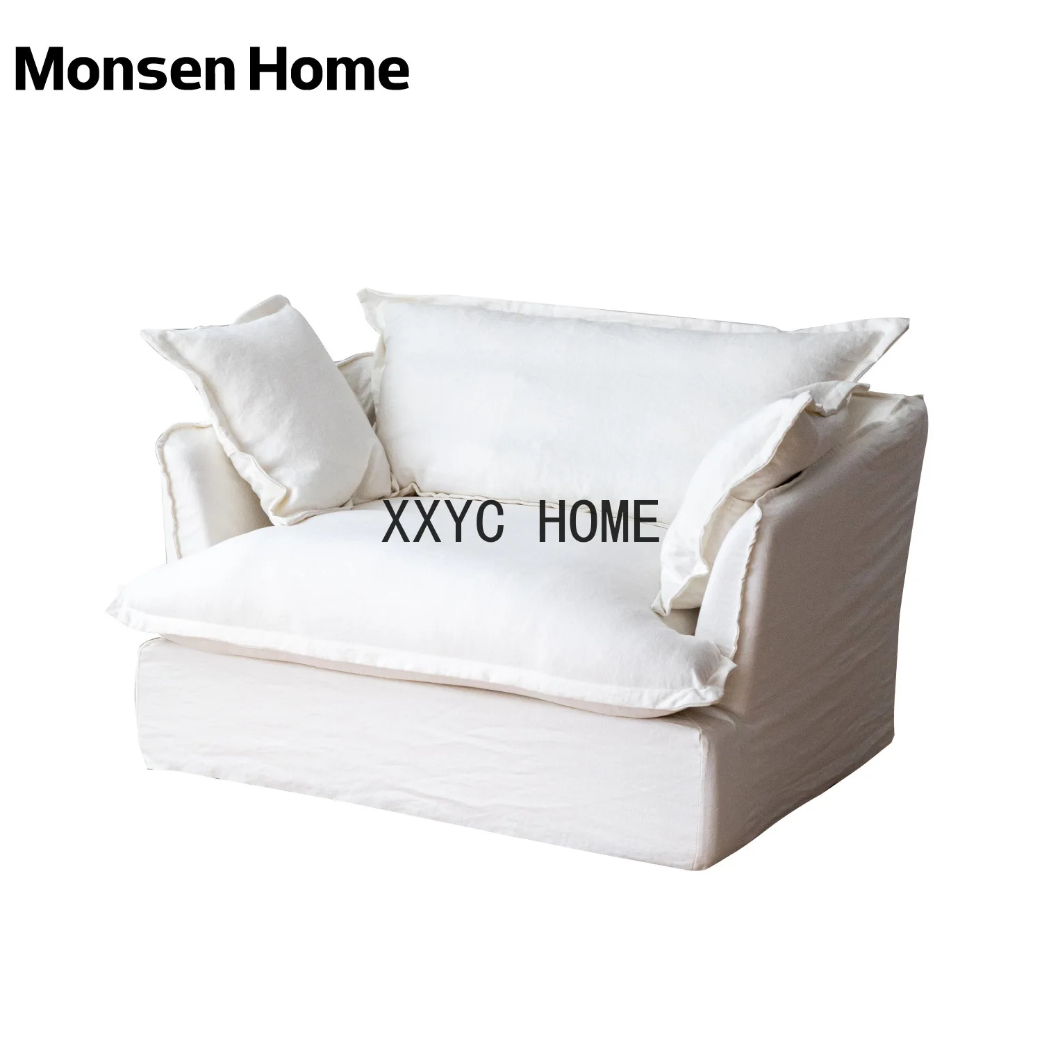 

Nordic Fabric Sofa Large Single Sofa American Style