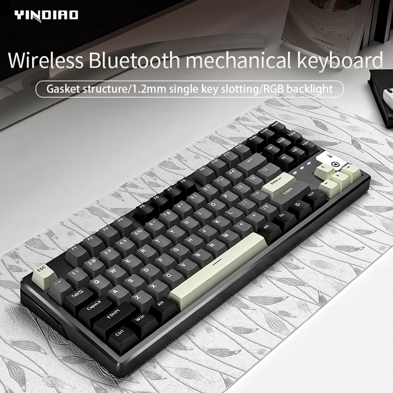

Bluetooth wireless mechanical keyboard E-sports game full key hot plug custom keyboard