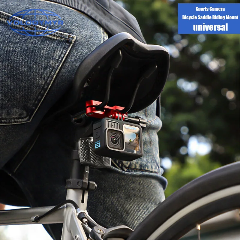 

VOLODYMYR Action Camera Bike Seat Rail Mount Aluminum Alloy Bicycle Saddle Rail Camera Mount for Action 6 Insta360 X4 GoPro 13