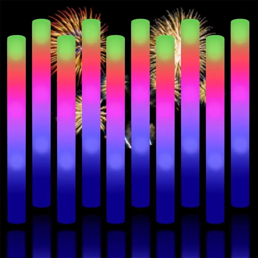 

Набор светящихся палочек (45 шт.) с LED-подсветкой и 3 режимами мигания, светящиеся в темноте, для вечеринок