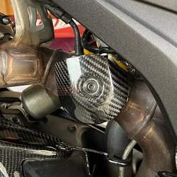 Right Side Exhaust Valve Cover For Ducati Monster 696 796 795 1100 Full Carbon Fiber 100% Plain Glossy