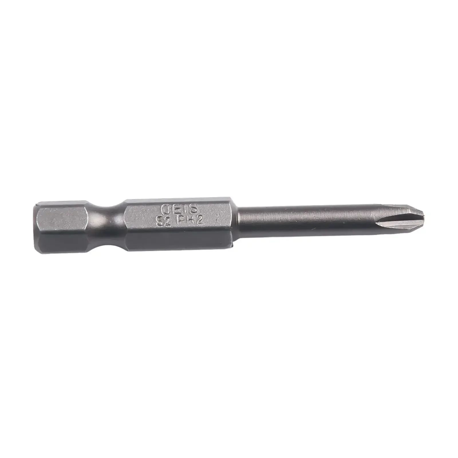 4 pçs/set PH00 PH0 PH1 PH2 50mm Hex Shank Cross Screwdriver Bits Liga de Aço Magnético Para Ferramenta de Reparo de Driver Elétrico Cinza