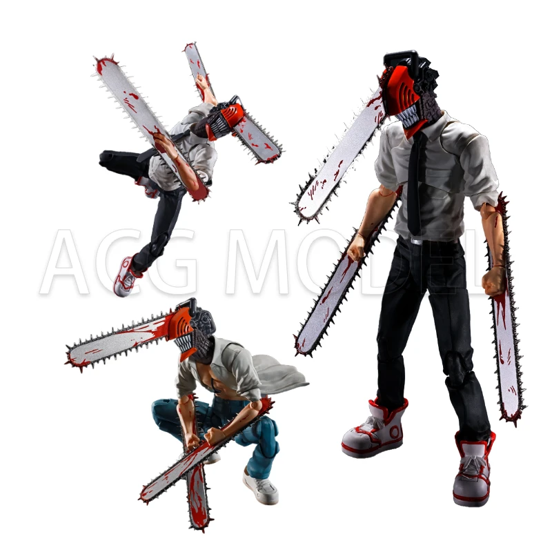 بانداي SHF بالمنشار رجل ريز دينجي Pochita السلطة سيف ساموراي ماكيما هاياكاوا آكي ألعاب شخصيات الحركة جمع نموذج #4