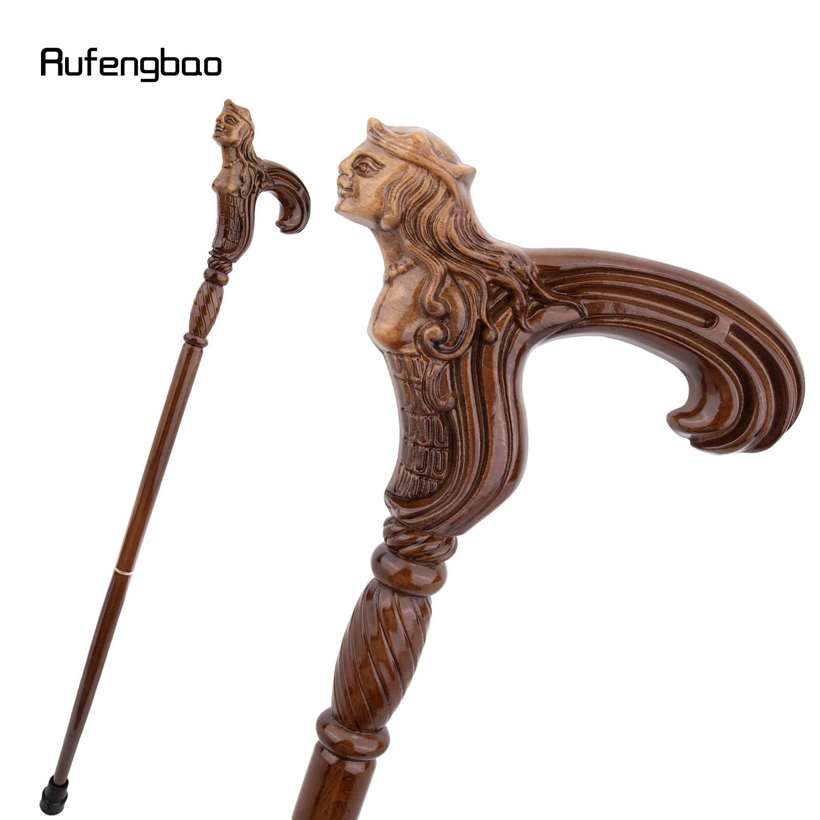 queen-brown-wooden-fashion-walking-stick-decorative-vampire-cospaly-party-wood-walking-cane-halloween-mace-wand-crosier-93cm