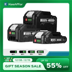 KEEAFFOR 22500mAh 15000mAh 7500mAh batería recargable de iones de litio para llave eléctrica Makita herramientas eléctricas batería de 18V