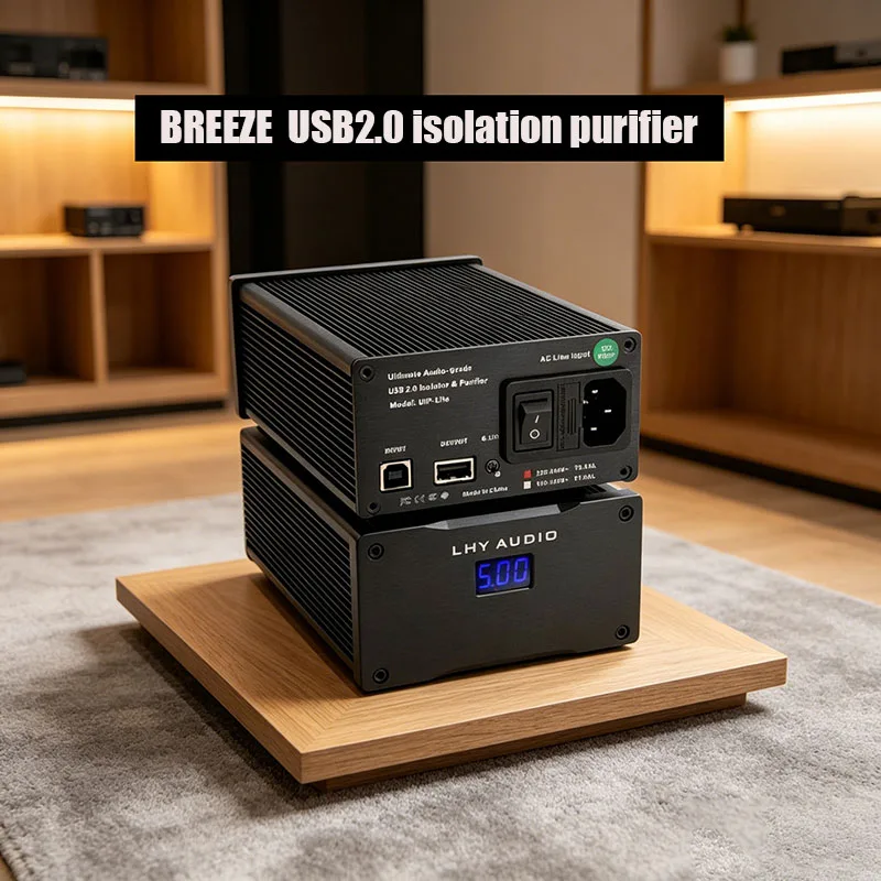 

BREEZE LHY 2027 new USB2.0 isolation purifier signal filtering noise reduction built-in 25W fever audio DC linear power supply