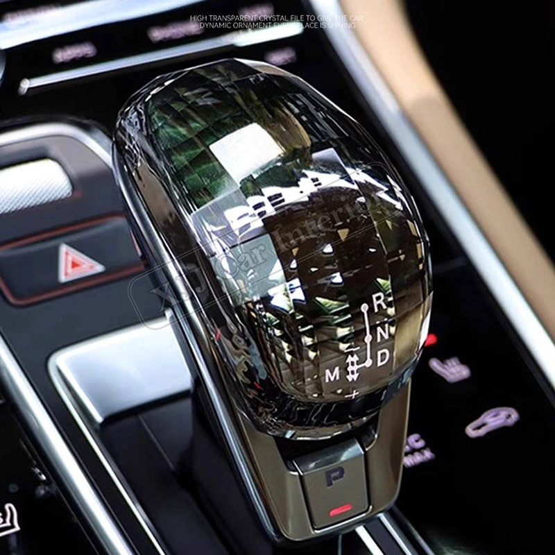 

for Porsche 971 Panamera 2017-2023 Car CNC Crystal Gear Shift Konb Shifter Handle Trim Cover Interior Modification Accessories