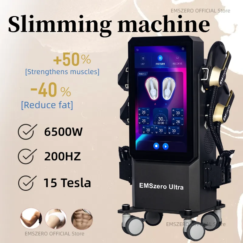 2025 EMSZERO Weight Lose Stimulate Fat Removal 6500W 200HZ HIEMT Body Sculpting Machine NEO Electromagnetic Slimming