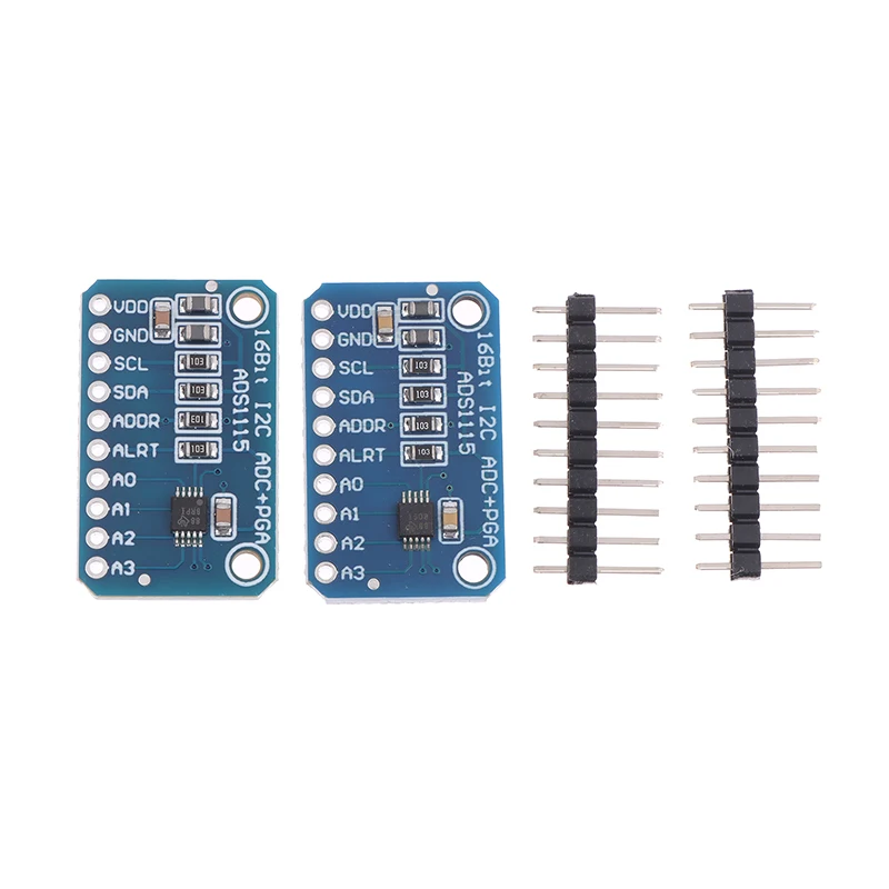 New Electronic Parts 16 Bit I2C ADS1115 Module ADC 4 Channel With Pro Gain Amplifier 12 Bit ADS1015 Analog-to-digital Converter