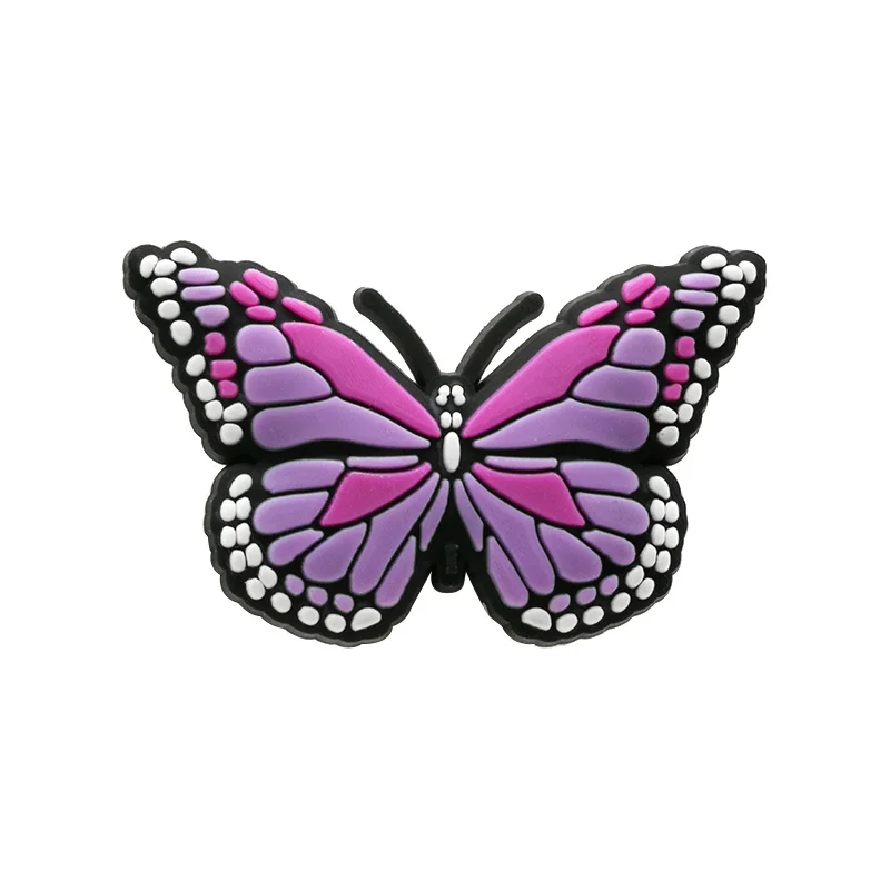 1 Stück PVC Lila Geist Schuh Charms Parfüm Diamant Schuh Dekorationen Pins für Frauen Männer Kinder Sandale Clog Schnallen Zubehör Geschenke – Detail 20