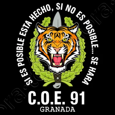 Spanish Legion COE 91 Granada Mod 1 Special Operations Emblem T-Shirt. Summer Cotton O-neck Men\'s Short Sleeve T-Shirt New S-3XL