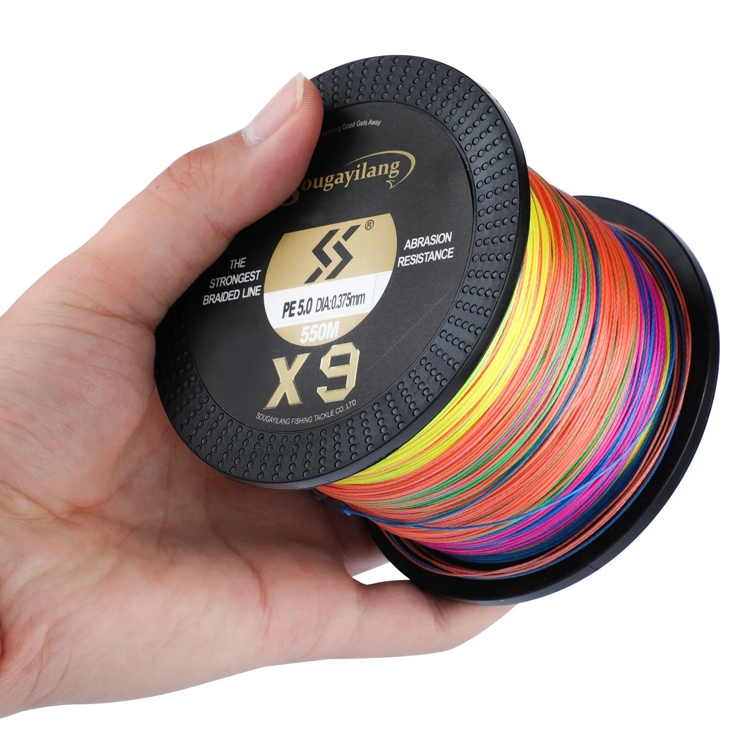 Sougayilang X9 Geflochtene Angelschnur 550M 350M 150M 17-97LB Multifilament Angelschnur 0,128-0,405mm Super Starke PE Linie Pesca – Detail 6