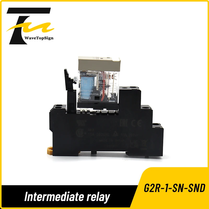 

Реле мощности wavetopsign G2R-1-SND DC24V общего назначения, реле управления промышленной автоматизацией, тип розетки