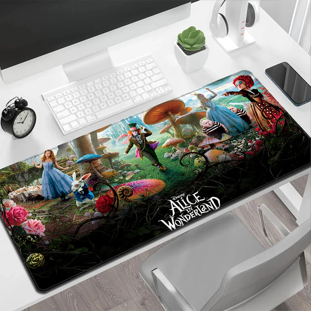 

Alice in Wonderland Mousepad HD Printing Computer Gamers Locking Edge Non-slip Mouse Pad XXL90x40cm Keyboard PC Desk Pad