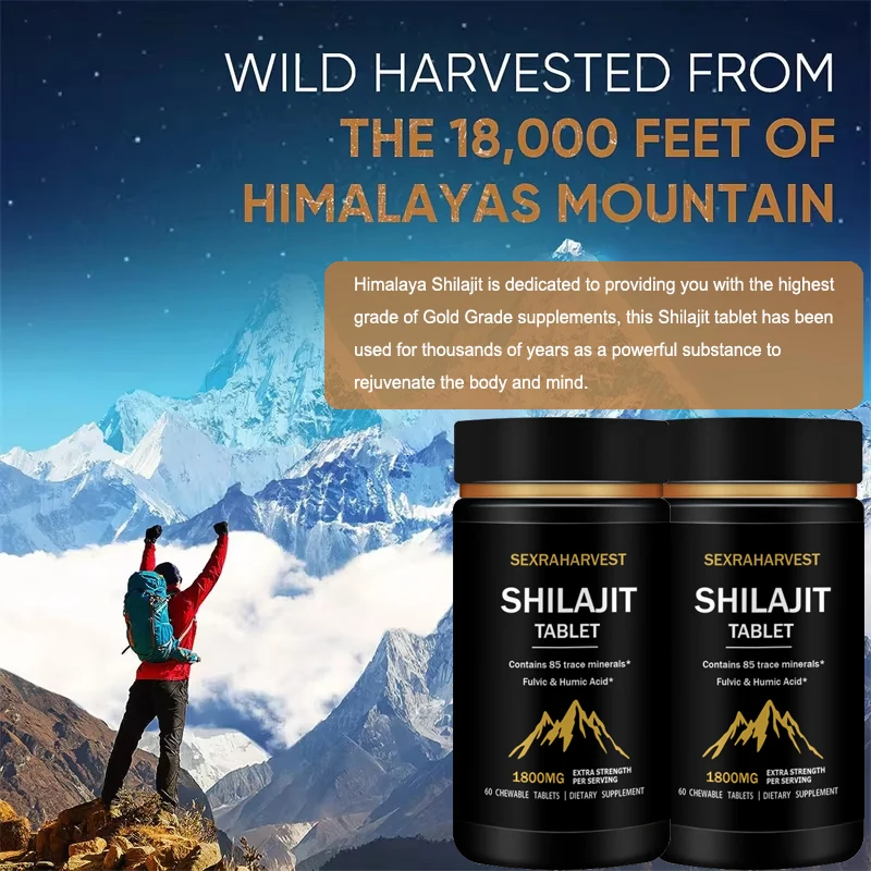 Original Himalaya Shilajit High Purity Mineral Supplement for Men Natural Shilajit with 85+ Trace Minerals Enhance Performance