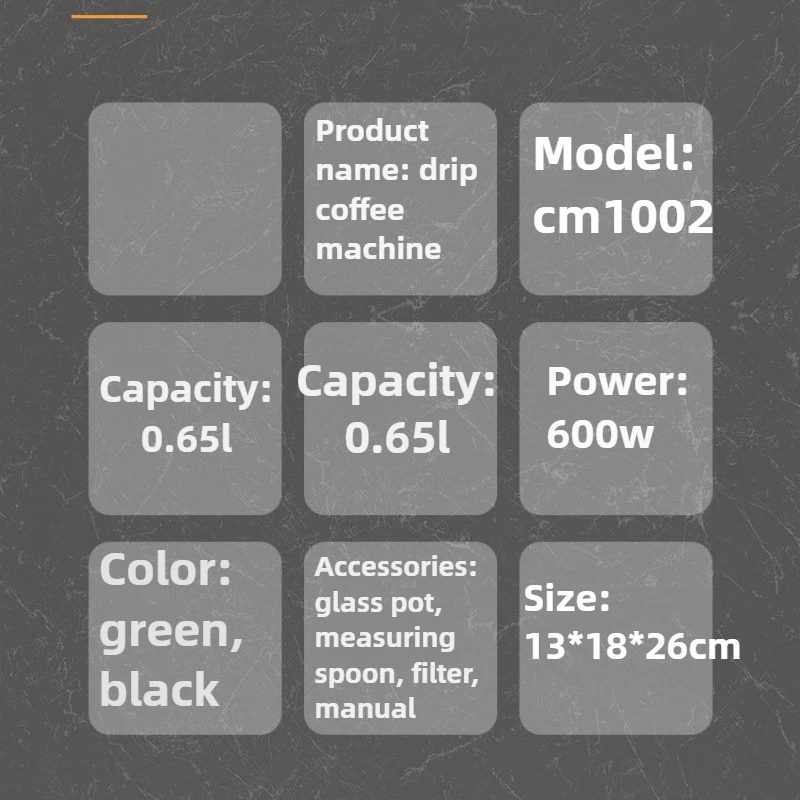 ماكينة القهوة متعددة الوظائف ماكينة القهوة الساخنة للتحكم في درجة الحرارة ماكينة القهوة الصغيرة بالتنقيط لأجهزة المطبخ المكتبية المنزلية