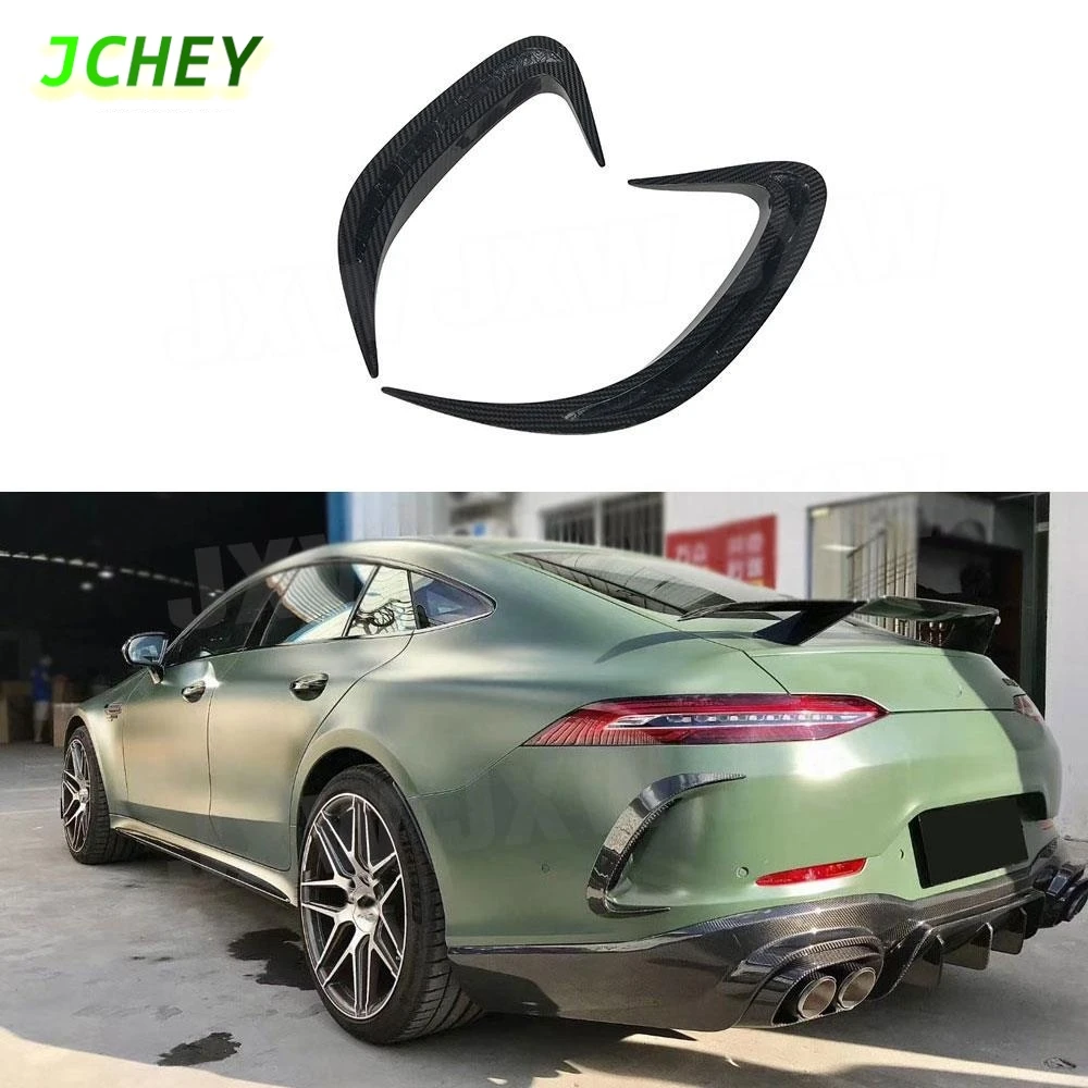 

JCHEY For Benz For AMG GT43 GT50 GT53 2019 2020 Rear Bumper Side Outlet Air Vent Trim Splitters Carbon Fiber Canards Spoiler FRP